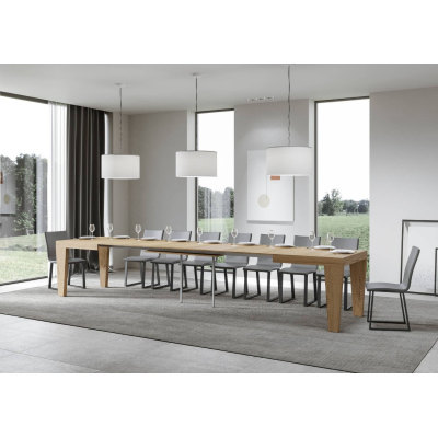 Extendable table to 420 cm SPIMBO 90X160 nature oak