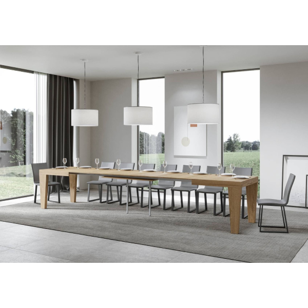 Extendable table to 420 cm SPIMBO 90X160 nature oak