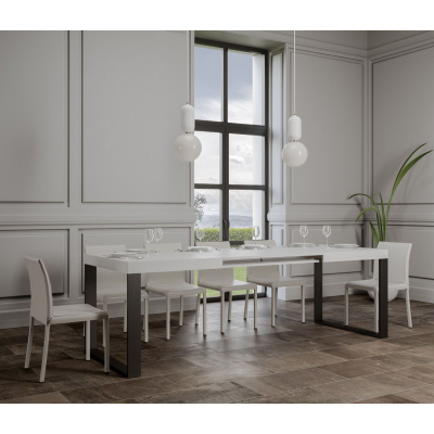 TECNO 180 Tisch ausziehbar bis 284 cm Esche weiß