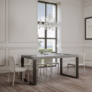 Table extensible à 284 cm TECNO 90X180 béton