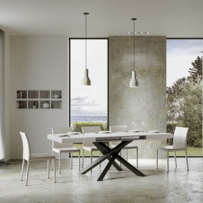 VOLANTIS table 90X130 white ash extendable to 234 cm