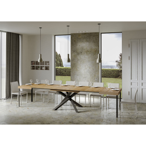 VOLANTIS 90x160 concrete table extendable to 420 cm