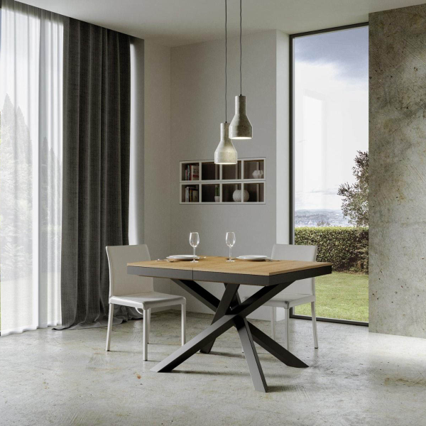 VOLANTIS EVOLUTION Tisch Eiche natur 90x120 ausziehbar auf 380 cm