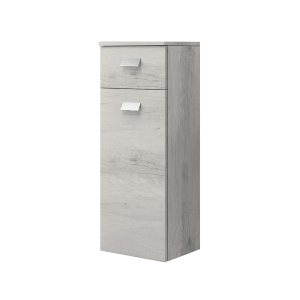 Multi-purpose suspended cabinet 31x34 with door and drawer in White Oak