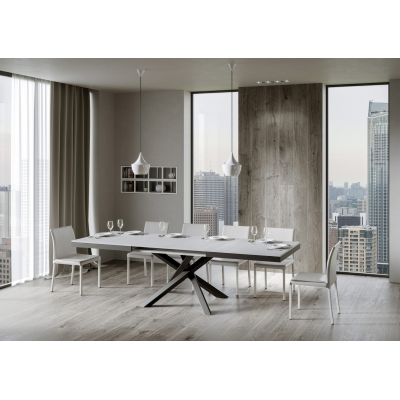 Table 90x160 extendable to 264 cm VOLANTIS EVOLUTION White Ash