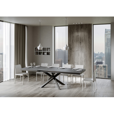 VOLANTIS EVOLUTION table 90x180 extendable to 284 cm Cement