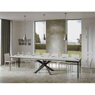Table 90x120 extendable to 380 cm VOLANTIS EVOLUTION White Ash