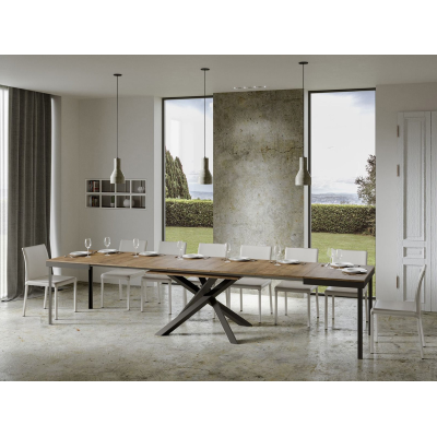 Table 90x120 extendable to 380 cm VOLANTIS EVOLUTION walnut