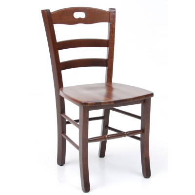 Chaise de cuisine avec assise en bois LOIRE noyer SET 2 PCS