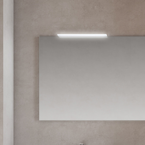 Lampada da bagno LED Vittoria installabile su specchio finitura cromo