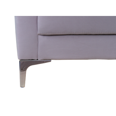 Fauteuil de bureau carré - PRAGUE en tissu lilas