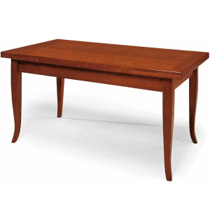 Tavolo in legno massello 140x80 finitura CILIEGIO allungabile a 220 cm