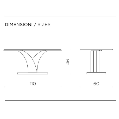 Wohnzimmer-Couchtisch mit Glas-Teak-Holzstruktur - TINDARO