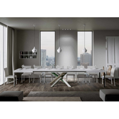 Volantis table 90x160 top White Ash Elongated 420 frame 4/A