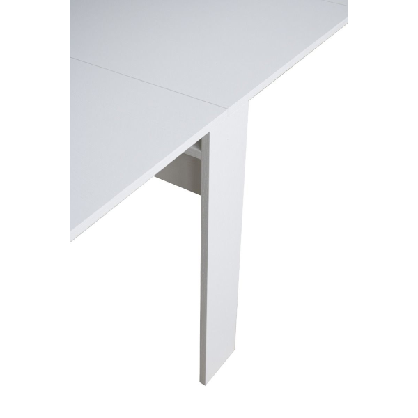 Tavolo Consolle Allungabile VENUS allungabile fino a 296 cm BIANCO FRASSINO allunghe interne