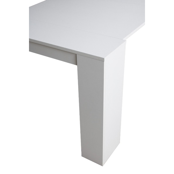 Tavolo Consolle Allungabile VENUS allungabile fino a 296 cm BIANCO FRASSINO allunghe interne