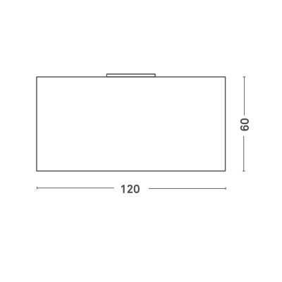 Specchio rettangolare con lampada a LED moderno CLEO 120X60
