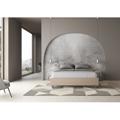 Azelia Sommier bed L.160 D.210 with dove gray base