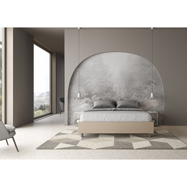 Azelia Sommier bed L.160 D.210 with dove gray base