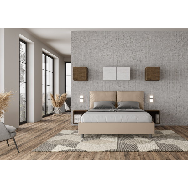 Antea bed 160x210 with dove gray base