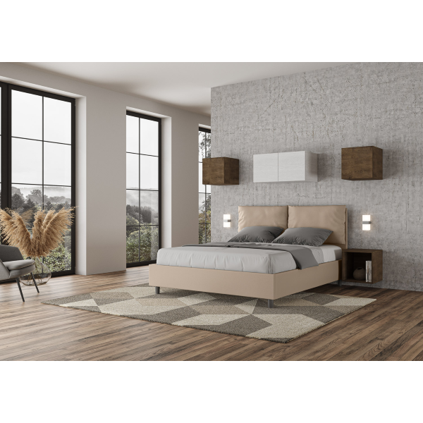 Antea bed 160x210 with dove gray base