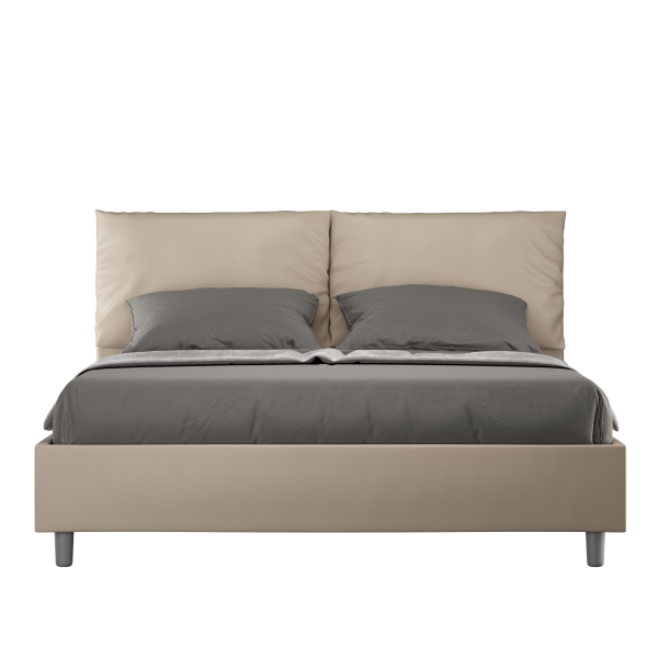 Antea bed 160x210 dove gray base and container