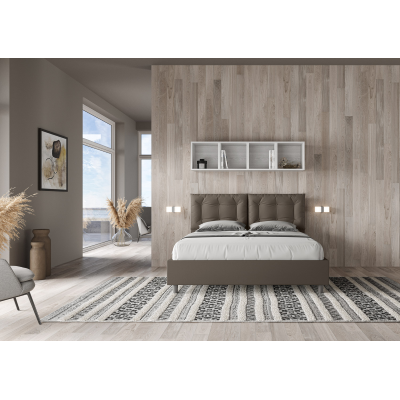Cama Annalisa 160x200 con base capuchino