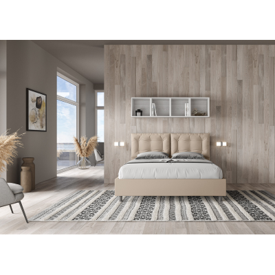 Annalisa cama 160x200 gris tórtola base y contenedor