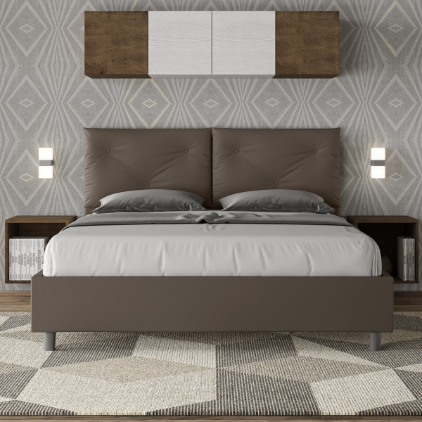 Appia bed 160x200 with cappuccino base
