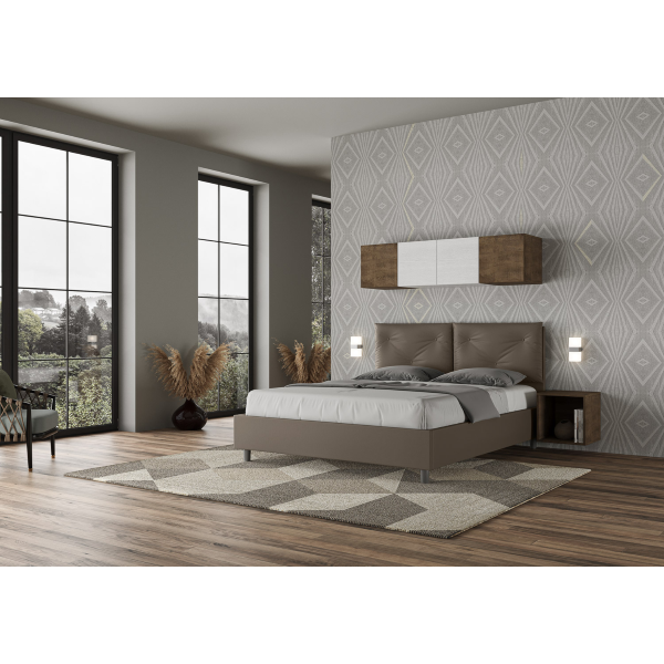 Appia bed 160x200 with cappuccino base