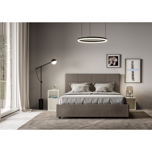 Mika bed 160x200 with cappuccino base