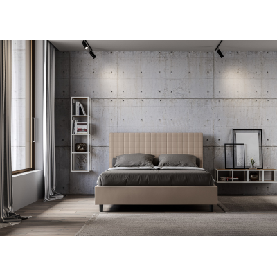 Cama Sunny 160x190 sin base gris tórtola