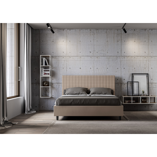 Cama Sunny 160x200 sin base gris tórtola