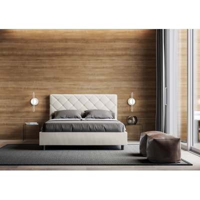 Cama Priya malla 160x190 y contenedor blanco