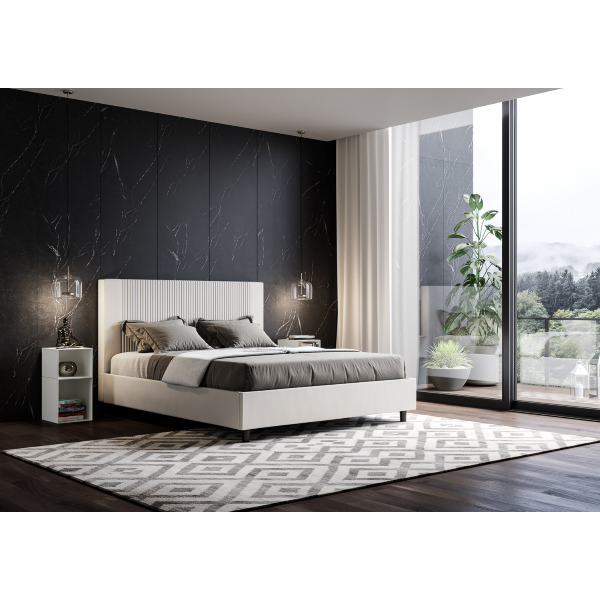 Cama Goya 160x210 con malla blanca
