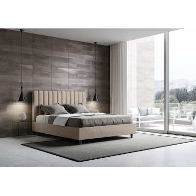 Cama Agueda 160x200 sin base tórtola