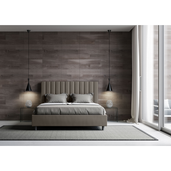 Cama Agueda 160x210 con base capuchino