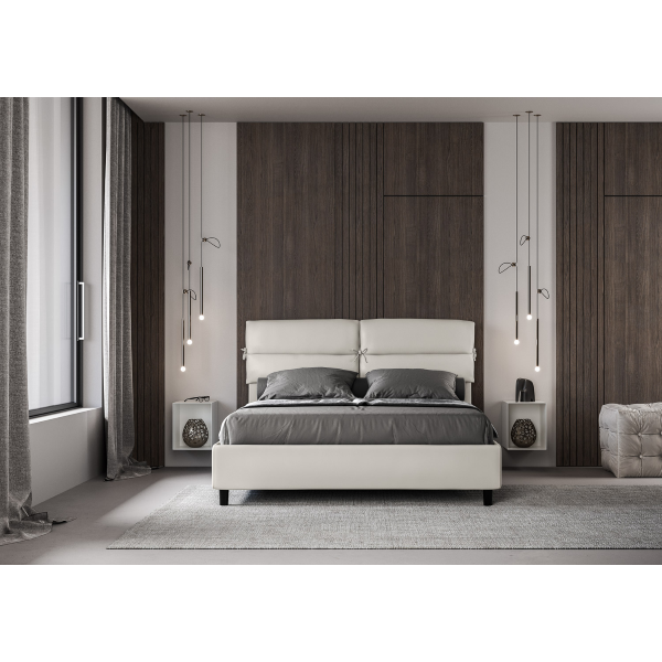 Cama Nandy 160x210 sin base blanca