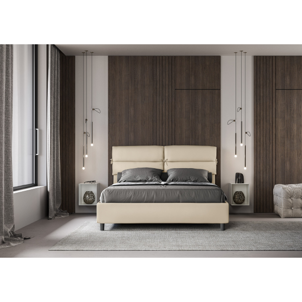 Cama Nandy 160x210 sin base gris tórtola