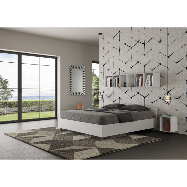 Cama de fresno blanco Nuamo Fisso