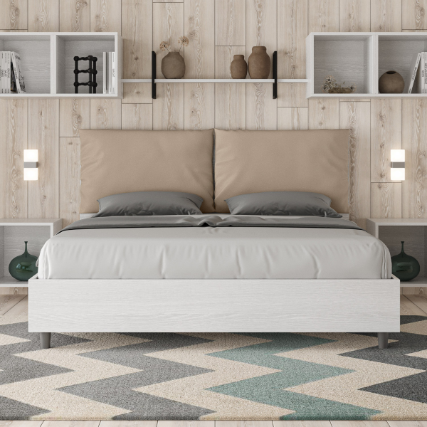 Egos Antea bed 160x190 with dove gray base