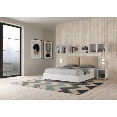 Egos Antea bed 160x190 with dove gray base