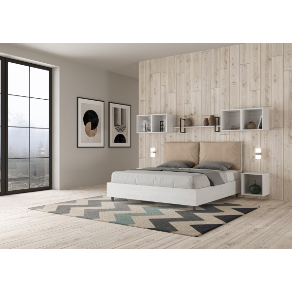Egos Antea bed 160x190 with dove gray base