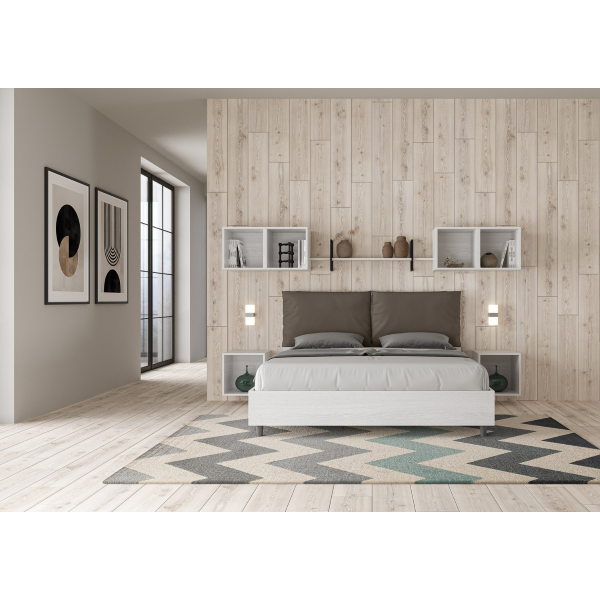 Egos Antea bed 160x190 mesh and cappuccino container