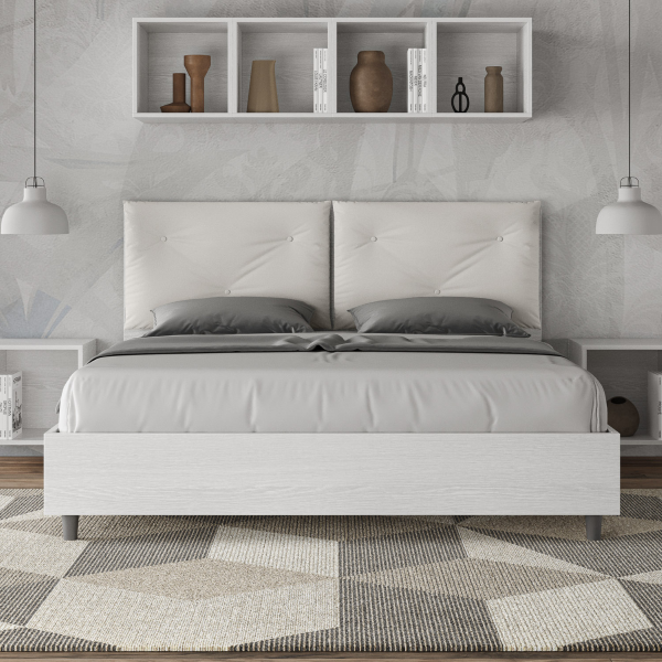 Cama Egos Appia 160x190 sin base blanca