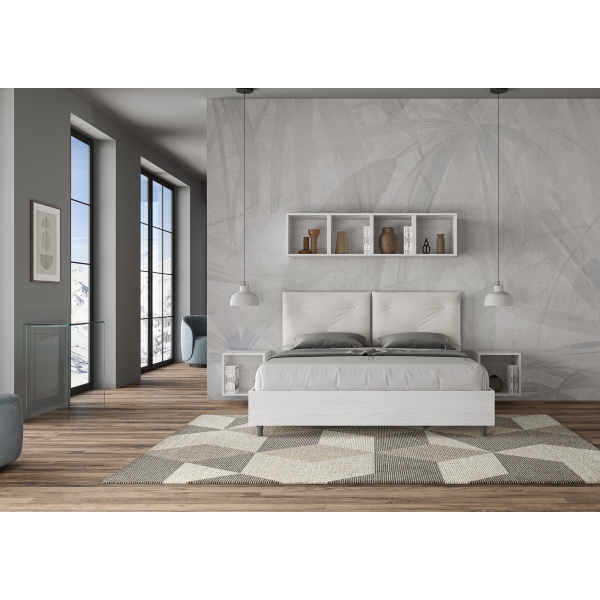 Cama Egos Appia 160x190 sin base blanca