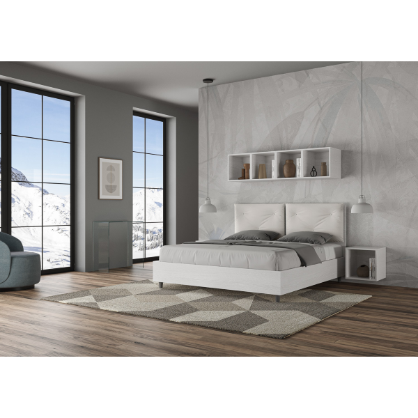 Cama Egos Appia 160x190 sin base blanca