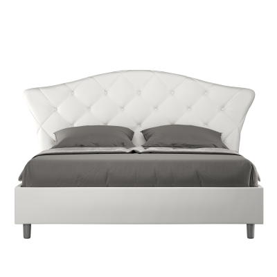Langre bed 160x200 with leatherette base 01