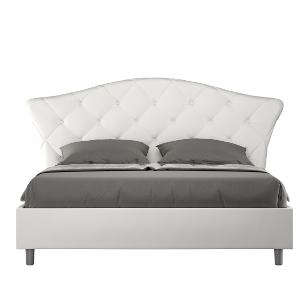 Langre bed 160x200 with leatherette base 01