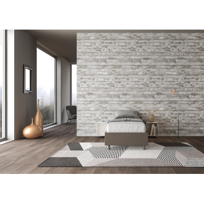 Azelia Sommier bed L.80 D.200 base and cappuccino container